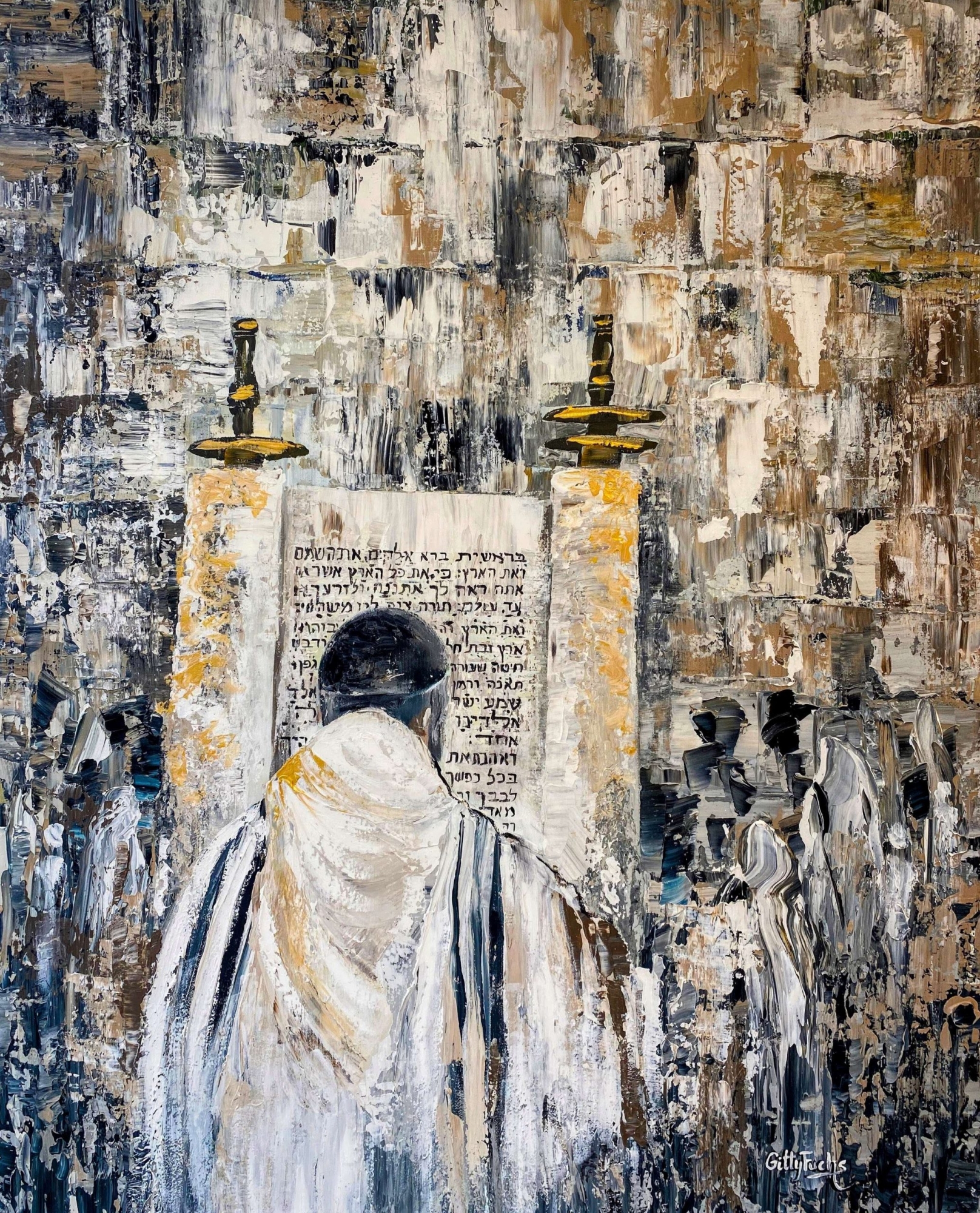 Torah Scroll at the Kotel