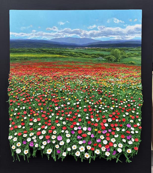 LANDSCAPE WITH RED POPPIES